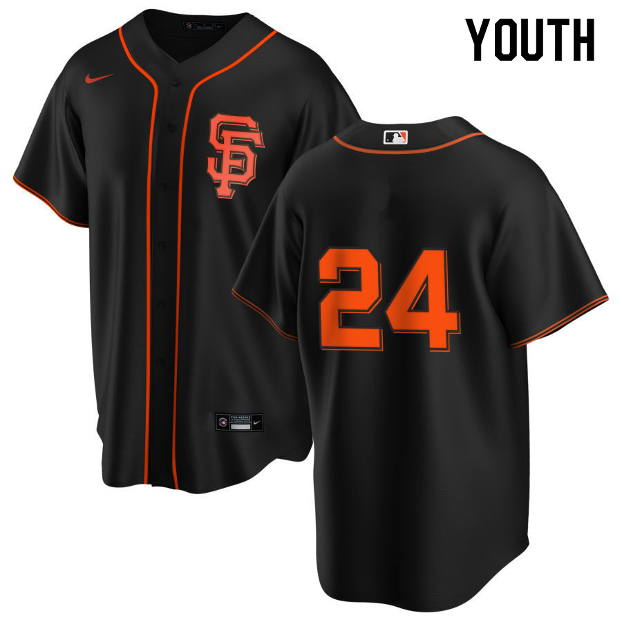 Nike Youth #24 Willie Mays San Francisco Giants Baseball Jerseys Sale-Black